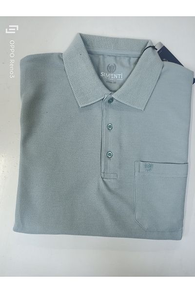SİMENTİ Classic Waffle Single Pocket Collar T-shirt
