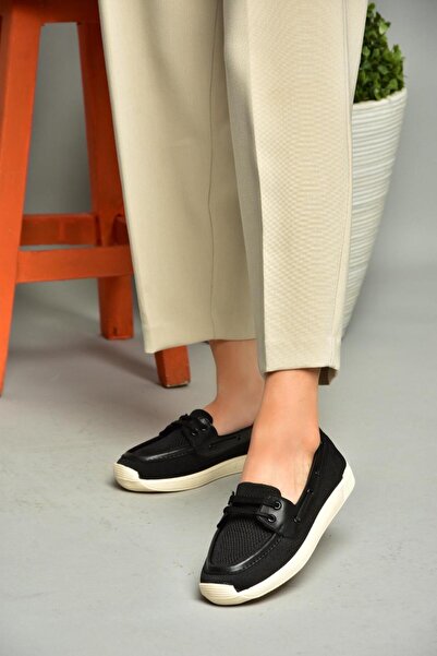 Fox Shoes S374610304 Pantofi de damă casual din material negru