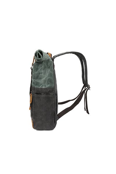 JOLAR. Canvas backpack, for travel, hiking, laptop compartment, waterproof, unisex, JOLAR.