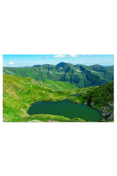 StoryGift Romania Tablou Canvas - Frumusetea Muntilor Fagaras: Lacuri, Paduri Si Peisaje Verzi