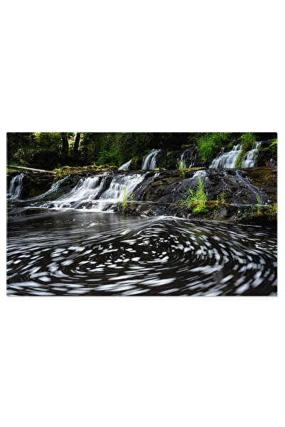 StoryGift Romania Tablou Canvas Cu Cascada In Padurea Britanica Columbia - Fo...