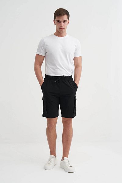 Cazador Cargo Bermuda Black Men's Shorts 6006