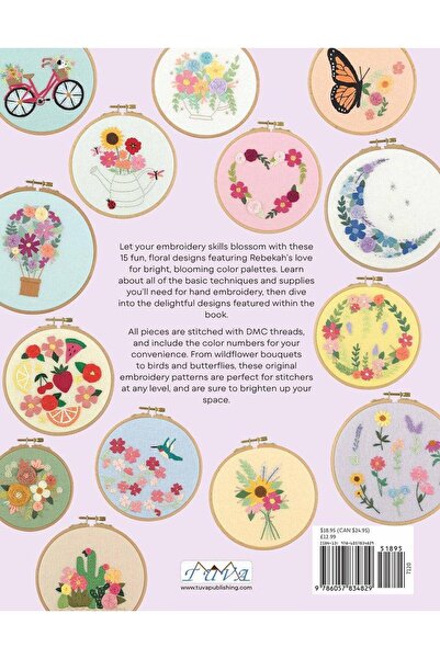 Tuva Yayıncılık Nakış Kitabı KİTABI "BLOSSOMING EMBROIDERY"