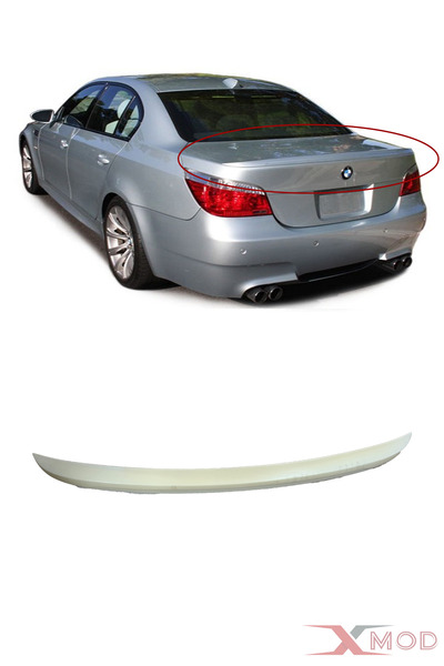 XMOD Bmw Spoiler E60 Bagaj Üstü Boyasız Abs Plastik Spoiler 2003 - 2010