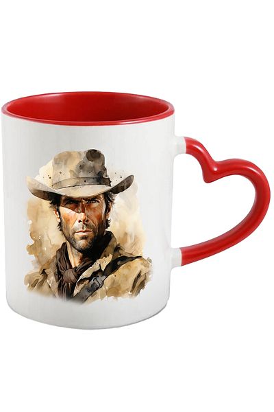 StoryGift Romania Clint Eastwood Mug, Famous Actor, Action Movies, Multicolor 330 ml, Wax, With ,STG