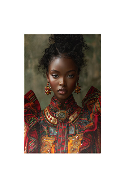 StoryGift Romania Tablou Canvas Misterul Dincolo De Culori Portretul Unei Fem...