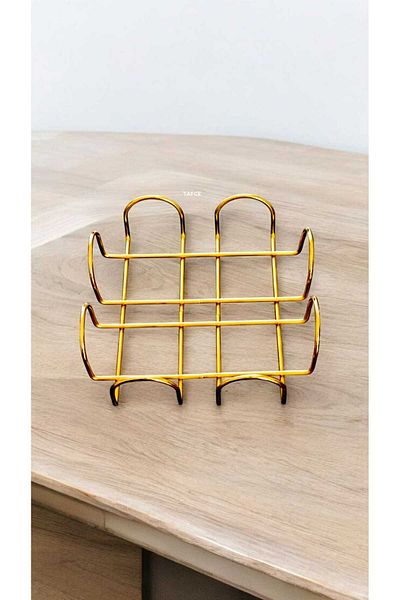 tafce Decorative Metal Square Stainless Gold Luxury Napkin Holder Table Top Paper Kitchen Napkin Holder