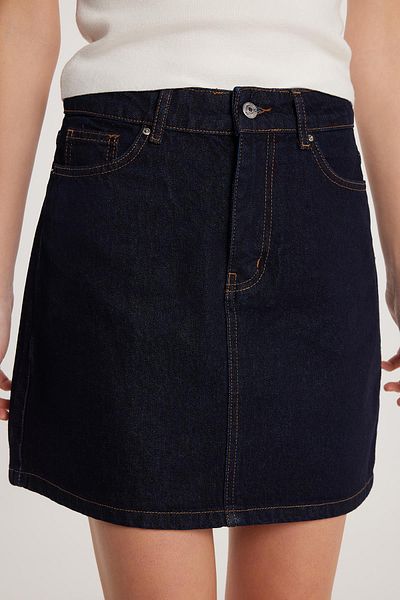 Tudors Women's Slim Fit Slim Fit Mini Denim Skirt with Pockets