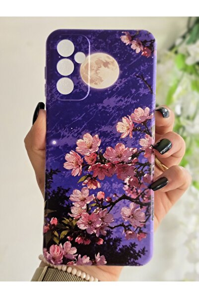 Magic Ring Samsung Galaxy M13 / M23 Uyumlu Sanatsal Manzaralı Pembe Çiçekler ...