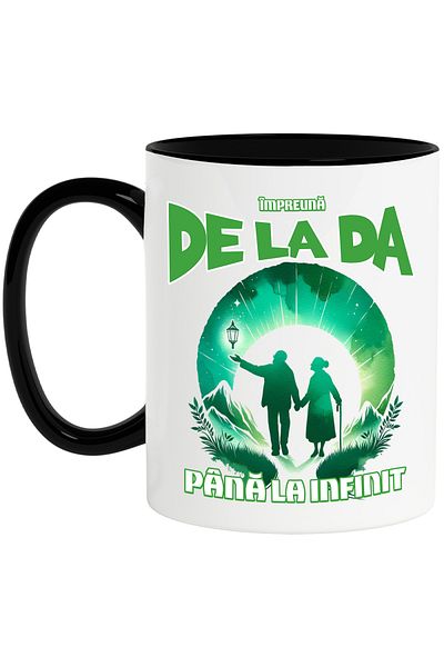 StoryGift Romania Mug together, from YES to infinity, family, couple love until death,, With ,STG
