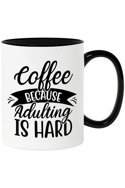 StoryGift Romania Mug for those who need coffee to face adult life with Man, Cu, STG