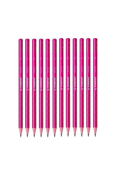 Stabilo Pencil Fine Line Pink Pack of 12