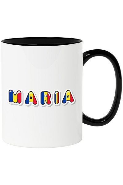 StoryGift Romania Mug With The Name Maria, Romania, Supporter, Romanian Flag, Patriot, 330ml, Ceram, With, STG