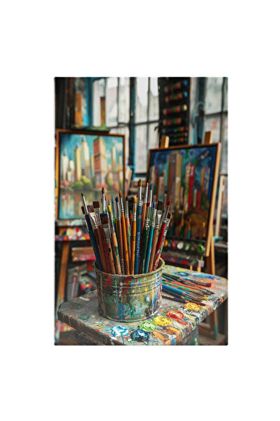 StoryGift Romania Tablou Canvas: Persoana Talentata La Picturi, Cu O Multime ...
