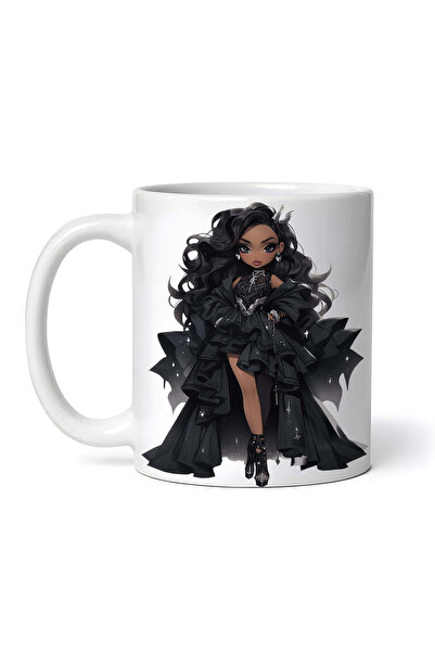 OEM Cană albă personalizată, Demon Doll Abigail, INOVATIX®. 330ml