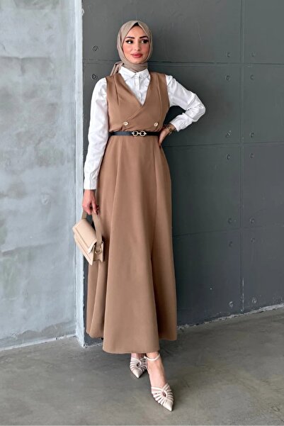 Bestenur Erves Buttoned Gilet 1399 - Ταν