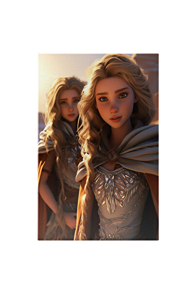 StoryGift Romania Tablou Canvas: Fetite Blonde Cu Parul Lung Si Ochii Albastr...