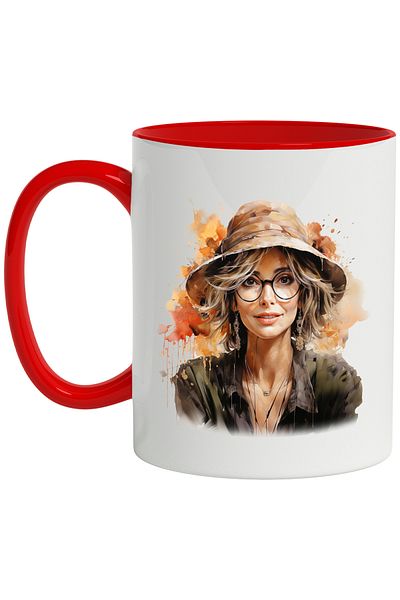 StoryGift Romania Mug With Kylie Rae Harris, Singer, Artist, Musician, Multicolor 330 ml, Wax, With ,STG