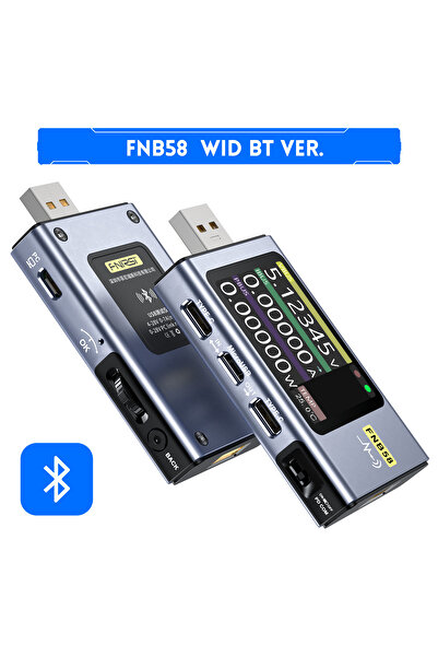 Choice1 FNB58 مع بلوتوث FNB58 USB جهاز اختبار الفولتميتر والأمبير من النوع C ...