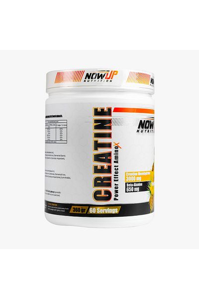 NOWUP NUTRITION Creatine Monohydrate 360 Gr-Tropical Fruit Flavored - 60 Servings