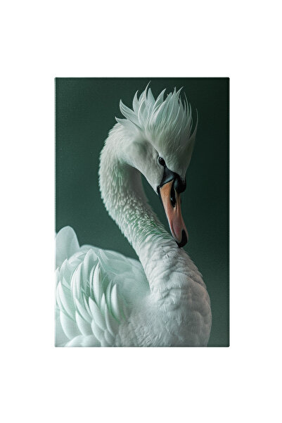 StoryGift Romania Tablou Canvas Lebăda Grațioasă Cu Creasta Ciufulită Frumuse...