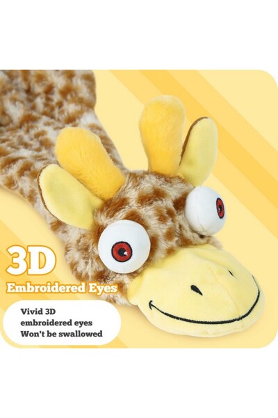 NOCCIOLA Set 3 jucarii scartaitoare multicolore pentru caini din plus, durabile, 61 cm,NOCCIOLA