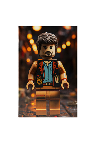 StoryGift Romania Tablou Canvas: Jurassic World Minifigurina Lego Cu Camasa A...