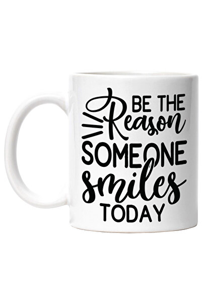 StoryGift Romania Cana cu text in engleza "Be the reason someone smiles today...