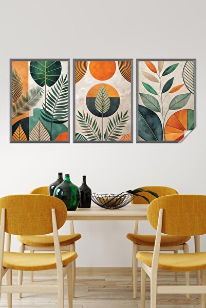 Akıllı Kağıt Statik Tutunma Özellikli Tablo Poster Çiçek (Model - 29)