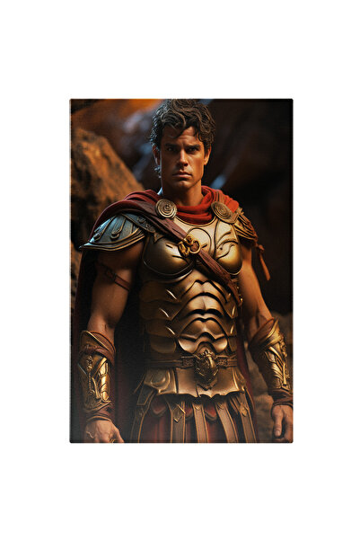 StoryGift Romania Tablou Canvas: Portret Cavaler Baiat Cu Par Brunet Ca Din B...