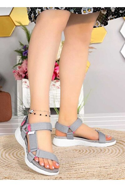 Eray Women's Summer Comfort Sole Comfortable Gray Sport Sandals