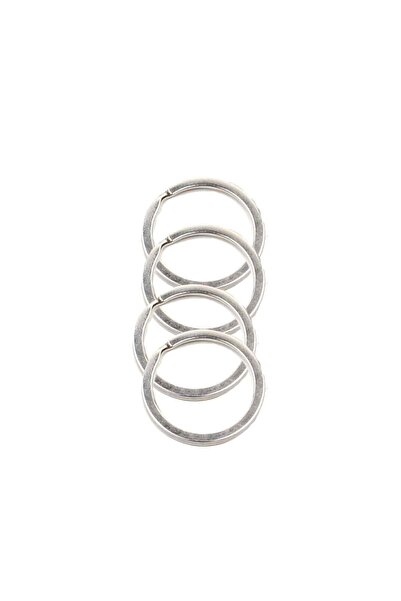 TT Tahtakale Toptancıları Inel pentru chei model plat necăptușit 3,1 cm (50 bucăți) argintiu