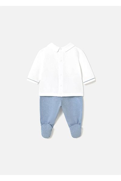 MAYORAL Baby Boy Long Sleeve t Shirt Leggings Suit White 1558