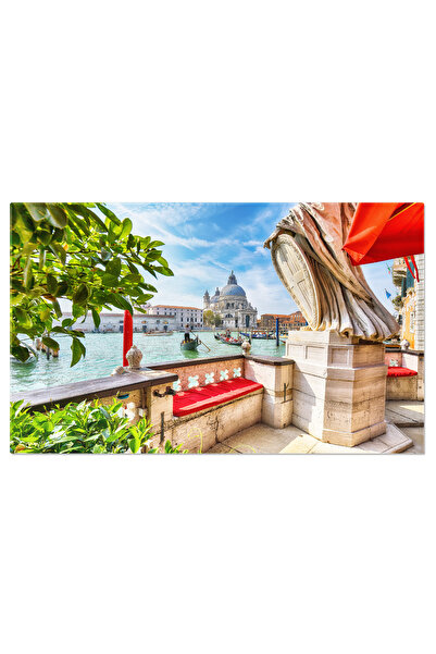 StoryGift Romania Tablou Canvas Peisaj Urban La Venetia Cu Canalul Grande Ven...