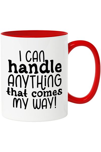 StoryGift Romania Mug with the message "I can handle anything that comes my way" - problem solving, With,STG