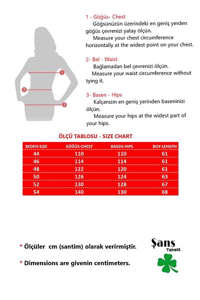 Şans بلوزة حمراء مخططة برقبة على شكل حرف V مقاس كبير - كم منخفض 65N38227