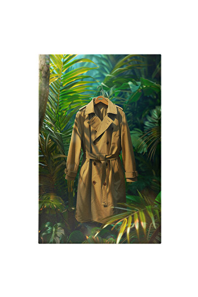 StoryGift Romania Tablou Canvas Paltonul De Pe Umeraș Agățat Pe Pânza De Pâia...