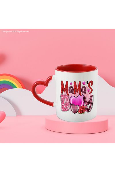 StoryGift Romania Mug with the message "Mama's Boy", mama's boy, Valentine's Day, illustration, love, With ,STG