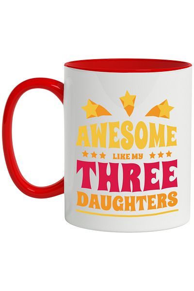 StoryGift Romania Mug With Message In English Awesome Like My Tree Daughters, Daughters, Multicolor 330 m, With ,STG