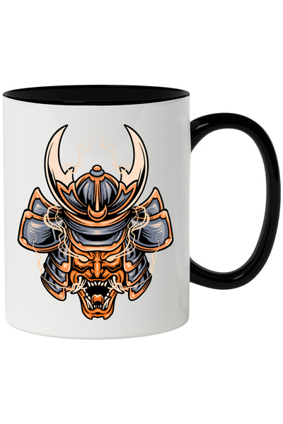 StoryGift Romania Cana Cu Masca, Samurai, Oni, Demon, Casca, Fum, Asiatic, Mu...