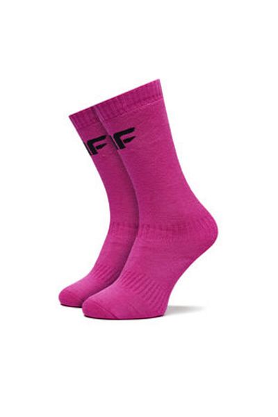 4F unisex ski socks 4FJWAW24UFSOU167 pink