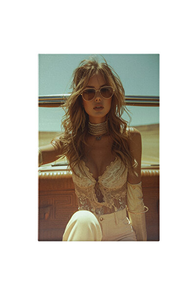 StoryGift Romania Tablou Canvas Modă Și Bijuterii Feminine Pe Bancheta Din Sp...