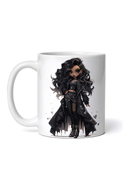OEM Cană albă personalizată, Demon Doll Hazel, INOVATIX®. 330ml