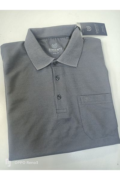 SİMENTİ Classic Waffle Single Pocket Collar T-shirt