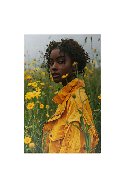 StoryGift Romania Tablou Canvas Misterul Feminin Capturat Fata De Culoare Cu ...