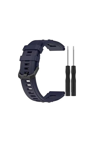 Dmay Amazfit T- Rex Ultra Uyumlu Tokalı Silikon Kordon Kayış+Ikili Tornavida