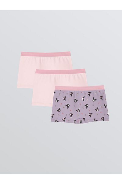 LC Waikiki Kuromi Printed Girls' Boxers 3-Pack