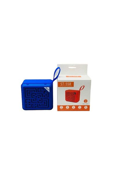 MACVI Macvi® ST-558 portable speaker, Bluetooth 5.0, TF Card slot, FM Radio, USB, blue