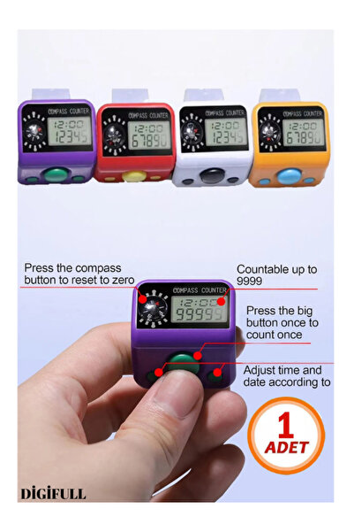 Hyd 1 Piece of Chanting Ring with Sound and Light, Chanting Meter, Chanting Counter