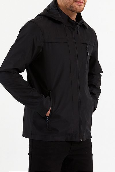 CIVILTIPOLO Men's Cotton Polyester Blended Water and Wind Proof Removable Hooded Summer Coat